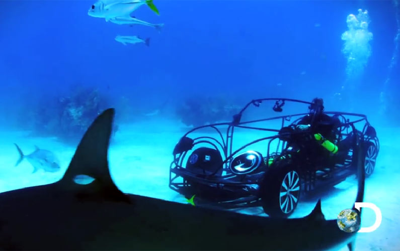 What Does It Feels Like Driving a VW Beetle Underwater?