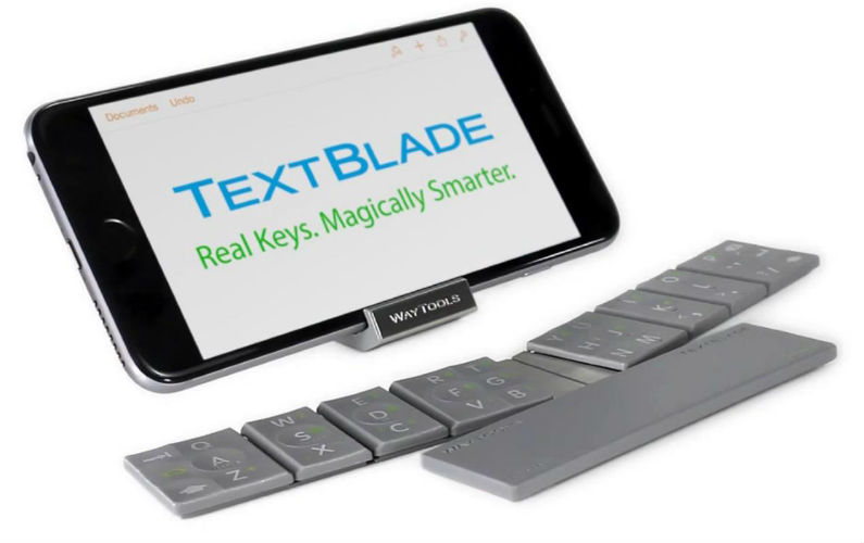 TextBlade: The World’s Smallest Keyboard, Works With All Devices